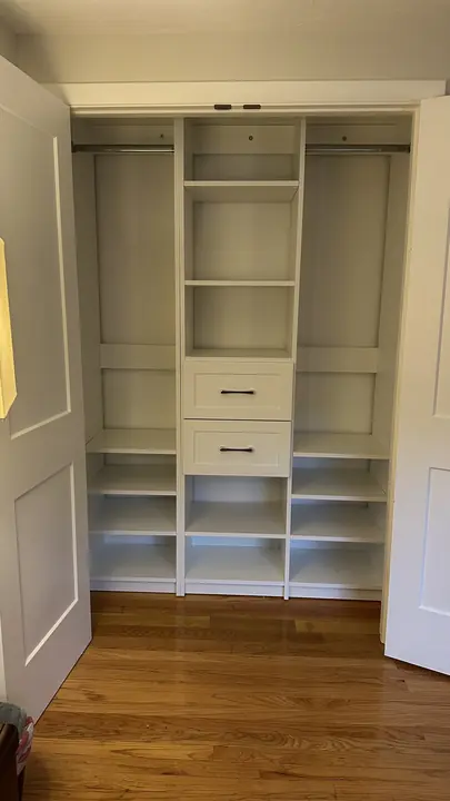 Closet system assembly project by FurniSet Pro