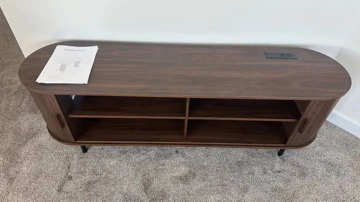 TV stand assembly project by FurniSet Pro