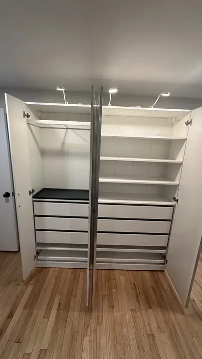 Closet system assembly project by FurniSet Pro